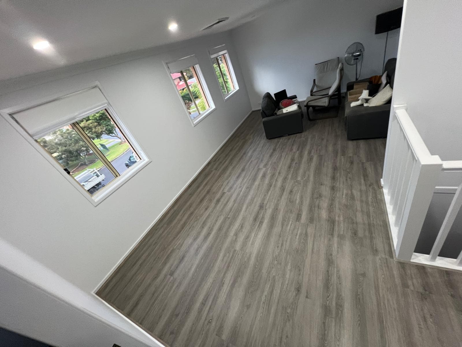 New timber-look flooring in a Sydney living room