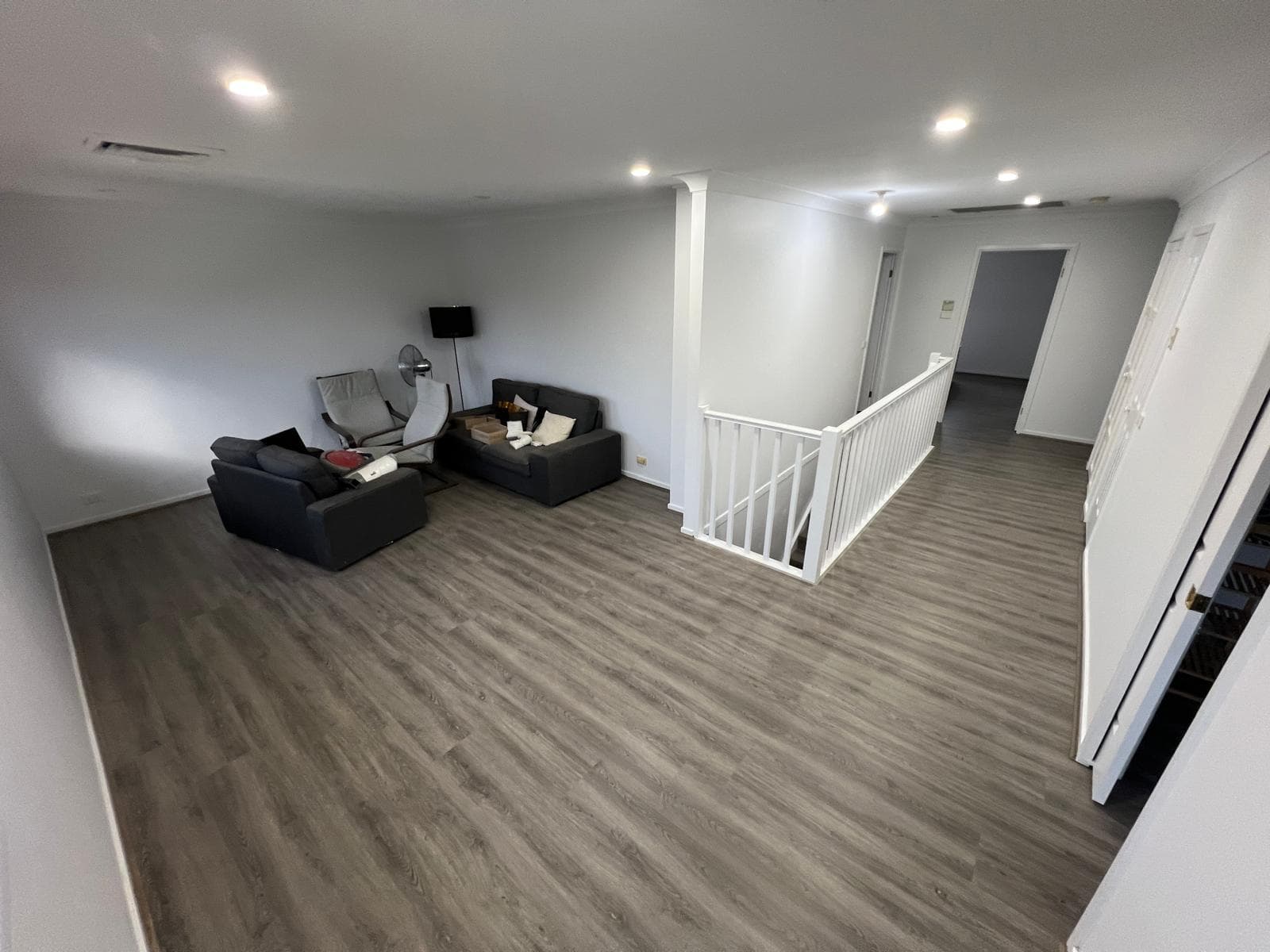 Flooring detail showing a clean, level finish